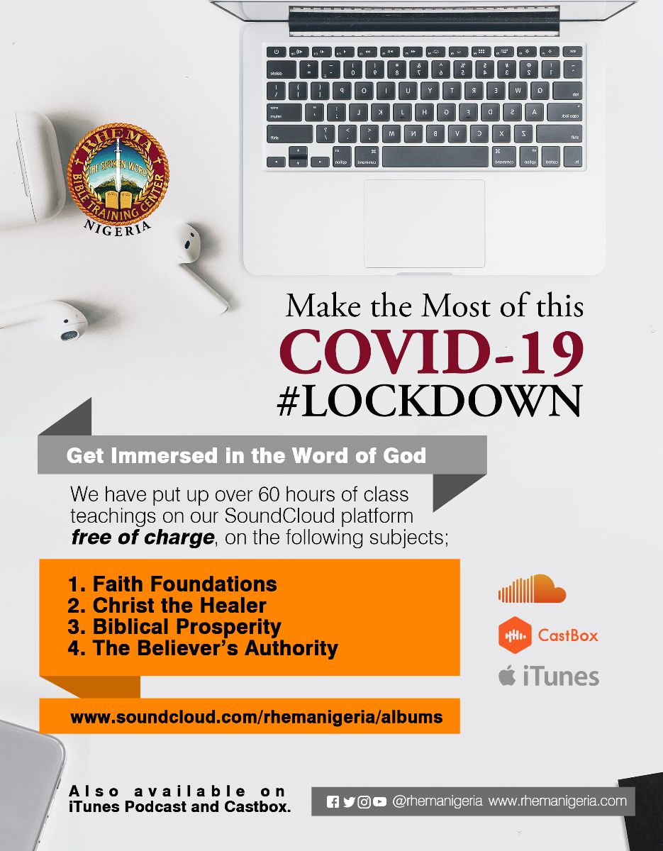 Rhema Nigeria Introduces Free Online Classes To Build Faith.